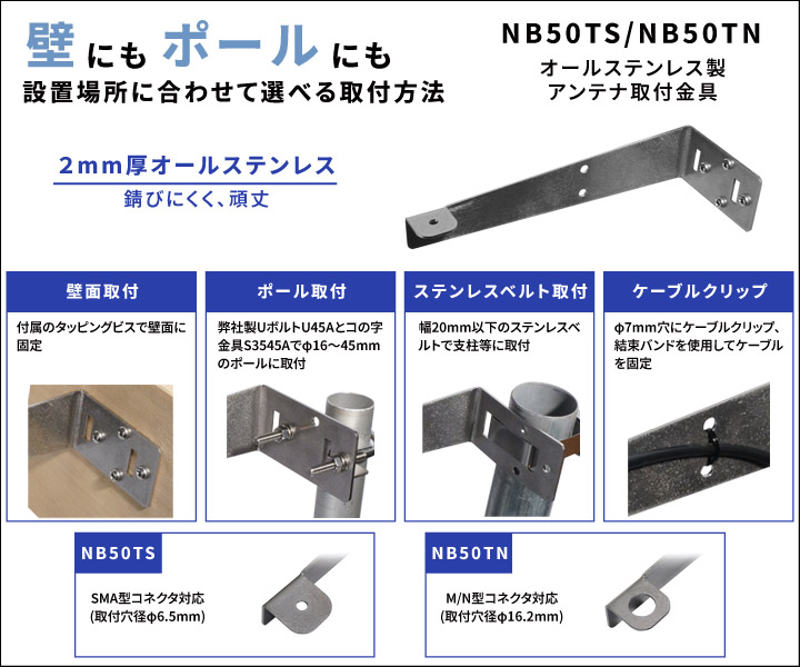 アンテナ取付金具NB50T イメージ