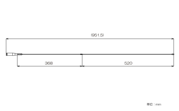 デジタル小電力コミュニティ無線用アンテナSNT0142J外観図
